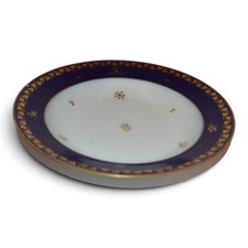 Antique Sèvres Porcelain Navy Blue Gold Monogram Bowl France 1920/1924 9