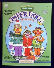 1984 Jim Henson's Sesame Street Paper Dolls 