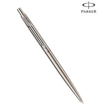 Parker Classic Stainless Steel CT Ball Point Pen Chrome Trim Blue Ink Fine Point picture