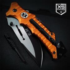 EMS Orange MULTI TOOL Belt Cutter EMS Spring Assisted Open Folding Pocket Knife picture