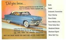 NOS 1954 Ford Promotional post cards, Set of 3 different cards picture