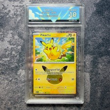 Pikachu 037/128 2026 Pokemon 30th Celebration GetGraded 10 Art Label picture