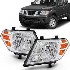 2PCS Chrome Headlights Assembly Fits 2009 2010 2011 2012 2013 2014 2015 2016 201 picture