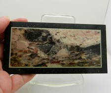 Russian Ural Jasper Picture Framed Natural Stone Panel Hanging Home Decor picture