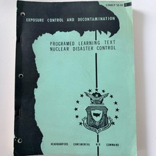 USAF Nuclear Disaster Control Manual CONACP 50-55-2 Cold War Illustrated Guide picture
