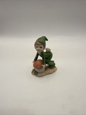 Lefton Pixies Elves Figurine Vintage 1983 Butterfly Mushroom 03563 * picture