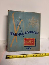 Vintage Advertising 1950's HANES SKI-PAJAMAS Box-Box Only picture
