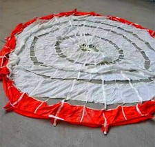1Pc Aerospace Vintage Military Round Parachute Cloth Diameter 4.5m /14.76Ft picture
