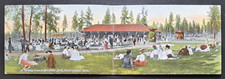 1908 Coeur d’Alene ID Blackwell Park Fold-Out Panorama Postcard M Rieder 4141 picture