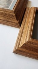 Title: Set of 2 Vintage Rustic Wood Framed Country Cottage Prints picture