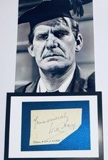 Will Hay English Comedian  1888 - 1949  Original 10 x 8 Signature Piece picture
