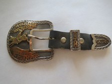 1998 CJRA Riverside Rancheros CA  Bull Riding Rodeo Champion  Award Belt Buckle picture