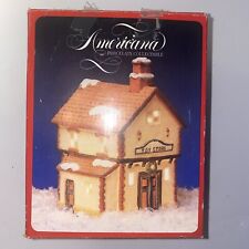VTG 1991 Americana Collectible CHRISTMAS Village Lighted Toy Store Porcelain EUC picture