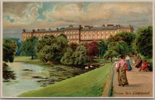 c1910s LIVERPOOL, England HOLD-TO-LIGHT Illumination Postcard 