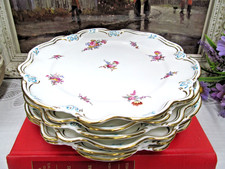 Coalport set of 6  Turquoise Enamel painted roses lunch plates England 1920s picture