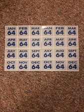 2, 1964 Connecticut License Plates.  YOM Expiration Stickers. picture