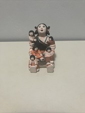 Native American Storyteller 3in Figurine Mother & Five Children Hand Painted picture