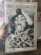 DR. DOOM Original Art 11x17 Sketch and Inked 1 of 1 picture