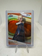 2025 Topps Chrome Disney Elsa Orange Refractor #/25 picture