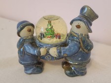(A15) Vintage Christmas Snowman Snow Globe  picture