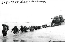 Leo Heroux signed 4x6 photo WW II D-Day America RARE COA LOOK picture