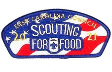 East Carolina Council NC 2021 Scouting For Food CSP BLU Bdr picture