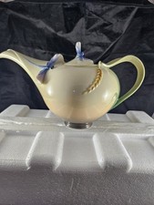 FRANZ Dragonfly Hand Painted & Signed Porcelain Teapot NEW IN BOX picture