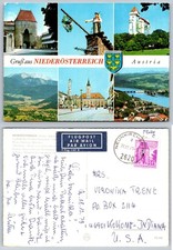 1973 Niederösterreich Austria Multi-View Postcard - Hainburg, St. Pölten, Danube picture