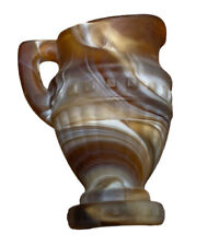 Imperial Satin Caramel Tan White Slag Glass Mini Pitcher 3” Tall See Photos Read picture