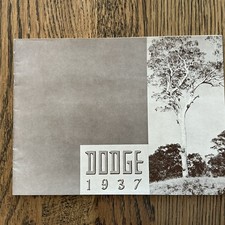 1937 DODGE D5 D6 AUSTRALIA HARDEN & JOHNSON PREWAR BROCHURE picture
