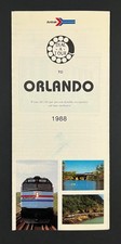 1988 Amtrak Dial-A-Tour Orlando Florida Vintage Rail Fares Travel Brochure picture