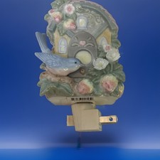 Cosmos Gifts Porcelain Bluebird Strawberry Birdhouse Night Light New In Box picture