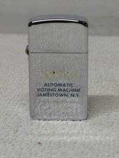 Vintage AVM Automatic Voting Machine Jamestown, NY Slim Park Advertising Lighter picture