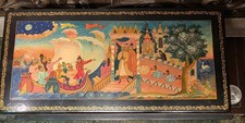 Russian Mstera Lacquer Box Tale of Tsar Saltan Hand Painted Signed Folk Art picture