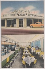 Neptune's Corner Seafood Restaurant Virginia Beach,VA 1957 Linen Postcard picture