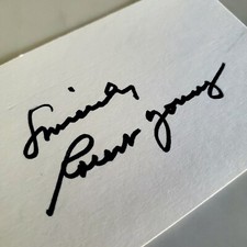 Robert Young - ( Autographed Index Card ) - Actor - Father Knows Best picture