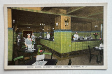 ca 1920s Postcard Elizabeth NJ Coffee Shoppe Elizabeth Carteret Hotel waitresses picture