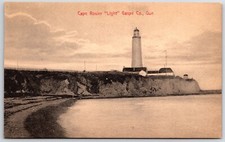cape rosier light house gaspe quebec canada postcard unposted picture