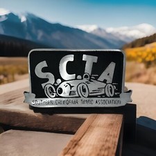 Vintage Cast Aluminum S.C.T.A. “Southern California Timing Association” Plaque picture