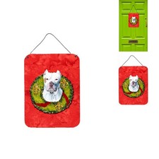 Caroline's Treasures SC9083DS1216 Pit Bull Christmas Wreath 12x16 Multicolor picture