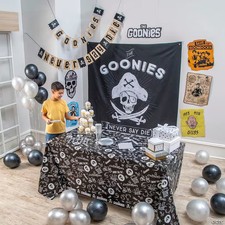 The Goonies™ Party Photobooth Backdrop & Wall Decorating Kit - 9 Pc. 14434685 picture