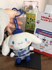 2026 Hello Kitty and Friends x LA Dodgers Plush Clip Cinnamoroll Sanrio picture