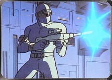 Snake Eyes 1986 Hasbro Milton Bradley GI Joe Action Cards Snake-Eyes Fires #88 picture