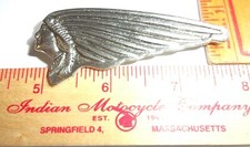 Indian Motocycle logo pin vintage collectible old biker vest memorabilia large picture