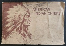 Rare 1954 Book of American Indian Chiefs collection of 40 Cards picture