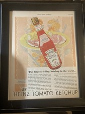 Heinz Ketchup Vintage 3 Piece Coll. All Vintage Magazine Ads. Personally Selecte picture