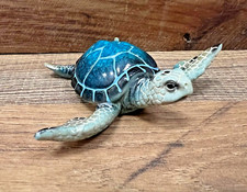 Turtle Blue Resin Figurine 4