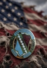 Vintage US Army 1st Infantry Regiment DUI Pin Semper Primus Always 1stUnit Crest picture