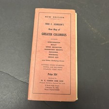 FRED F. JOHNSON'S MAP OF GREATER COLUMBUS 1959 picture