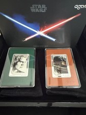 AGORO 2028 Star Wars Power of the Dark Side Silver 2-Card Lot 078/250 137/150 LE picture